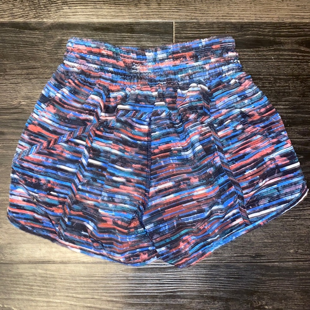 multicolor lululemon shorts